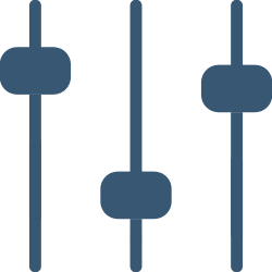 level icon blue